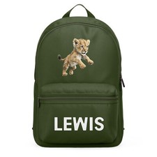 Toddlers Personalised Baby Lion Mini Backpack Nursery Boy equipment school sa...