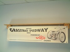 JAP Speedway Grasstrack Banner Engine Workshop Vintage Style pvc Wall Display
