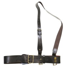 Genuine British Army Surplus Sam Brown Leather Belt Grade 1