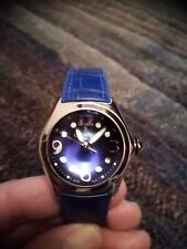 Blue Corum Bubble Quartz Women's Watch 35mm Steel 39.250.20 