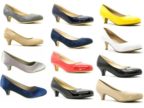 Womens low kitten heel ladies - low,