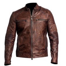 Men leather jacket for all - jacket,