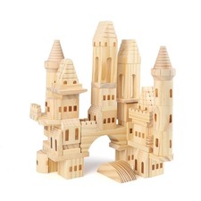 75 Pieces Wooden Castle Blocks