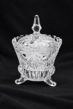 NEW Glass Sugar Bowl With Lid