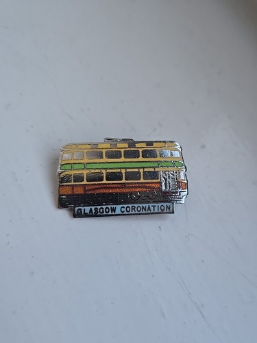 Glasgow coronation tram enamel - coronation,
