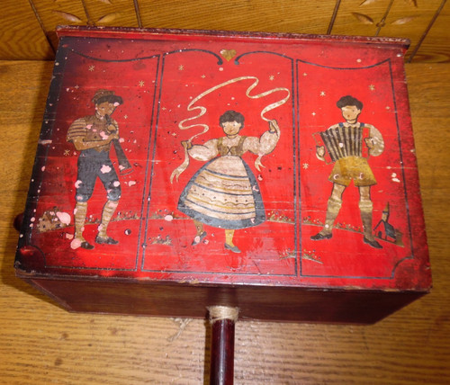 Vintage folk art hand - art, painted