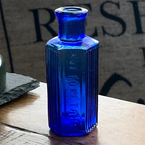 Hexagonal blue vintage - hexagonal, 1/2