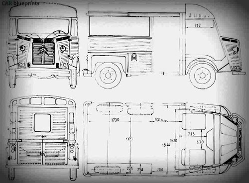 Citroen van blueprint - citroen,