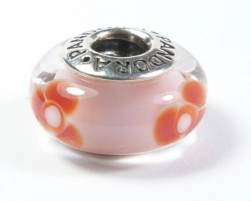 Pandora murano glass - murano, pink