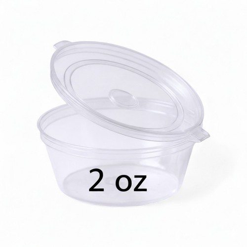 2oz clear sauce - sauce, pots