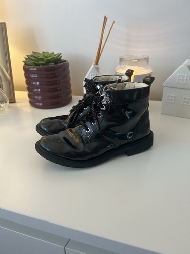 Clarks black patent lace - clarks, lace-up