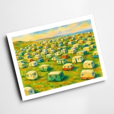 A3 PRINT - The Caravan Site