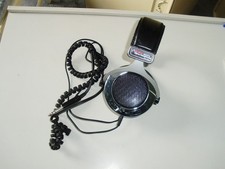 vintage bush bx9301a black / chrome  stereo headphones good