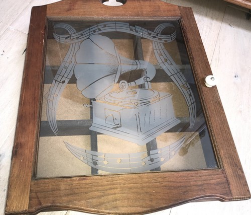 Antique glass front display - glass,
