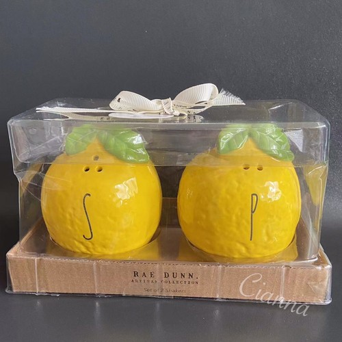 Rae dunn lemon salt pepper - dunn,