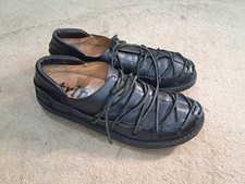 Trippen Sparta Black Leather Shoes Men's Size 45 / 11 us