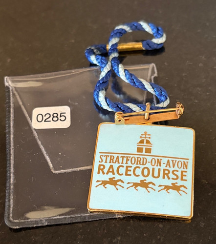 Stratford enamel badge horse - enamel,