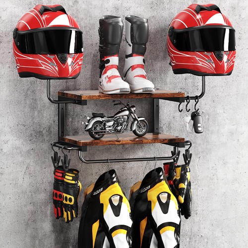 Motorcycle helmet wall mount - helmet,