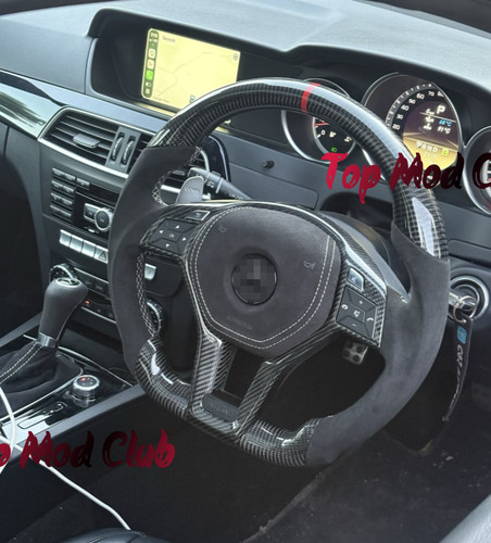 Carbon fiber steering wheel - fiber,