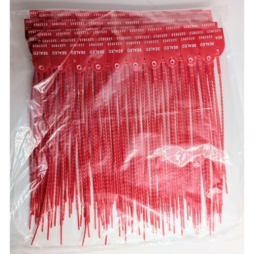 Uline 12in red truck seals - uline, cs