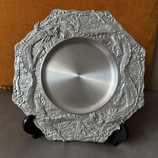 Royal Selangor Hand Finished Dragon Collection Pewter Plate with Box Gift Idea