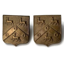 St. Pauls School Officers Training Corps OTC College Paul's Collar Badge PAIR