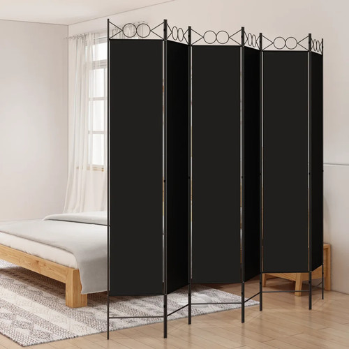 Panel room divider - room, black