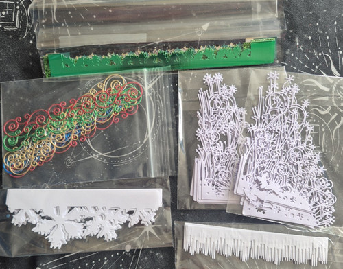 Christmas die cut borders - cut,