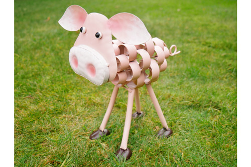 Metal pig sculpture - pig, the