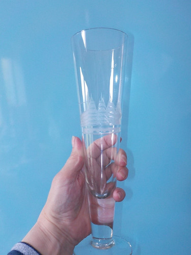 Vintage krosno glass - glass, flute