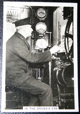 SOUTHERN RAILWAY  Electric Train Cab    Vintage  1938 Photo Card  EE16M