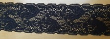 Black Floral Strip Stretch