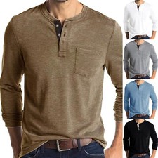 Mens Casual Long Sleeve