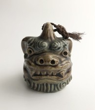 Japanese Tsuboya Ware Ceramic Lion Bell with Cord – Okinawa Pottery