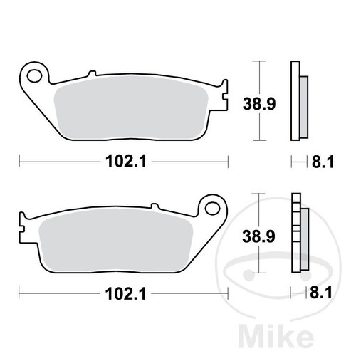 Trw sintered front brake - trw,