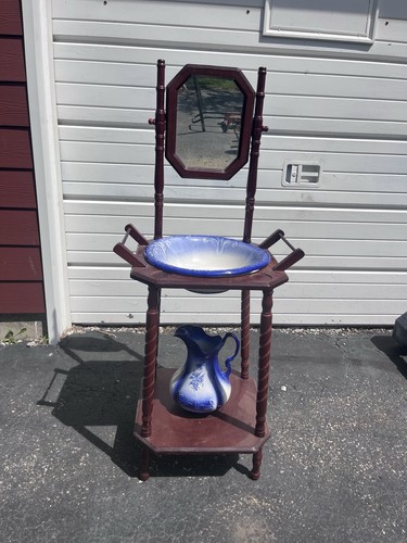 Antique wash basin with - antique,