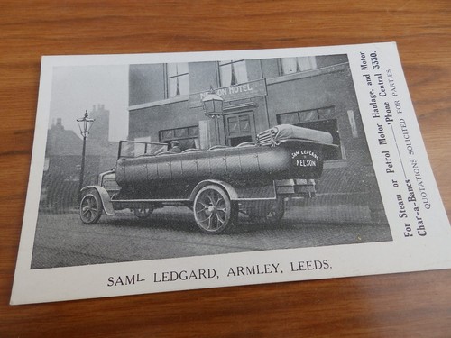 Postcard samuel ledgard motor - samuel,
