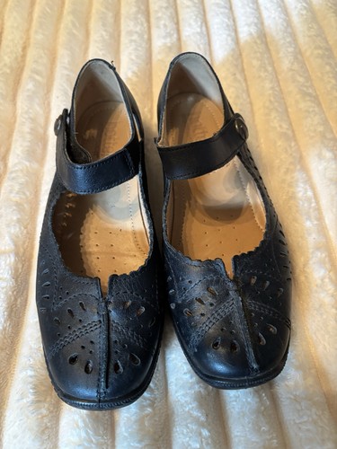 Hotter women black leather - black,