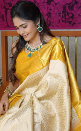 Banarasi lichi silk saree