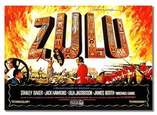 Zulu Epic War Film Vintage History Movie Advert Cinema Stars Warriors Poster
