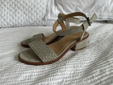 COS Grey Woven Leather Low