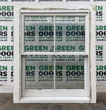 WOOD BOX SASH WINDOWS DOUBLE GLAZED GEORGIAN BARS WHITE CREAM EXTERNAL EXTERIOR