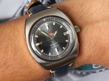 Roamer Stingray S Watch Swiss Made Vintage Diver 200m Automatic Certina Tissot