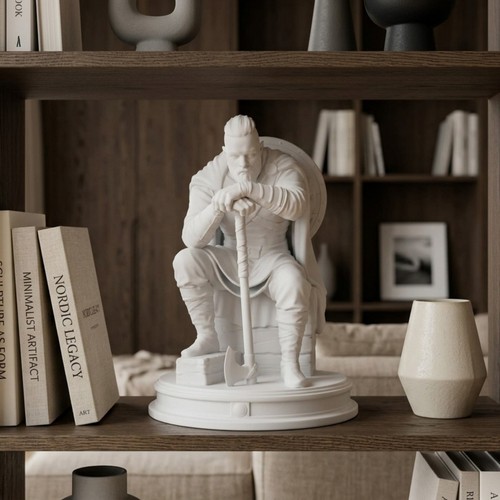 Ragnar lothbrok statue norse - statue,