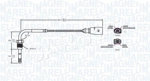 Exhaust gas temperature sensor - temperature,