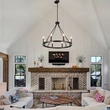 Wagon Wheel Chandelier