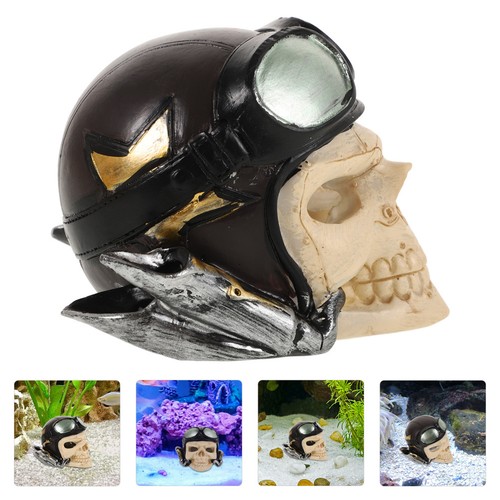 Fish tank skull decoration - tank,