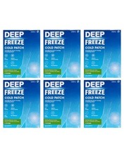 24 x DEEP FREEZE Cold Patches Long-Lasting Pain Swelling Reliefs (6 Boxes of 4) 