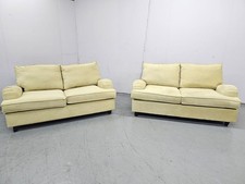 DELIVERY AVAILABLE-High Quality Fabric Lime Large 2 & 2 Seater Sofa and Sofabed
