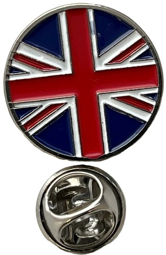 Union jack pin badge round - pin,